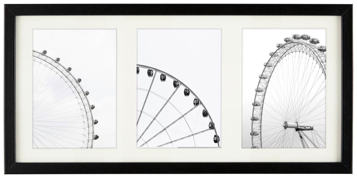 Bilderrahmen Gitta Schwarz ca. 23x50cm - Schwarz, Modern, Glas/Holzwerkstoff (23/50cm) - Modern Living