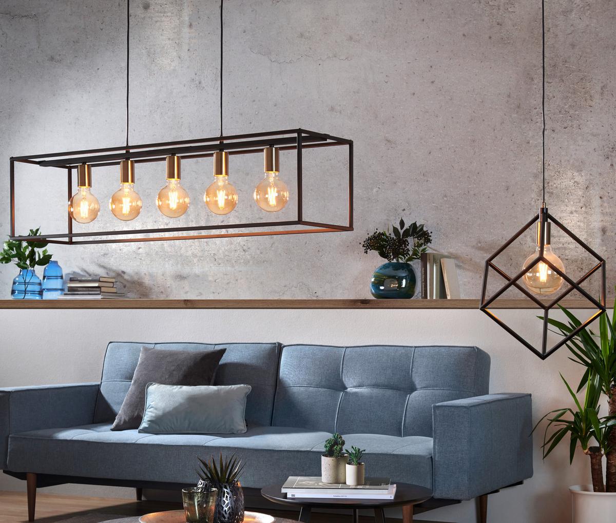 LAMPA WISZĄCA ENTHUSIASM *SBM* - czarny, Lifestyle, metal (110/25/150cm) - Marama