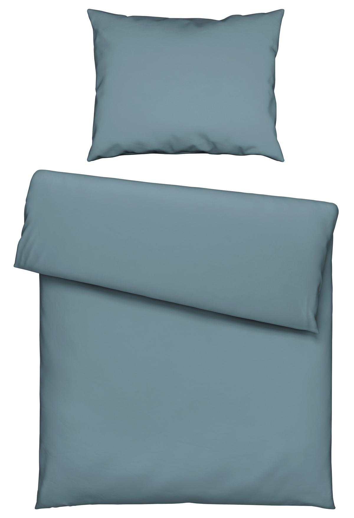 Bio-Anna Uni Blau ca. 140x200cm - Blau, Natur, Textil (140/200cm) - ecoTree