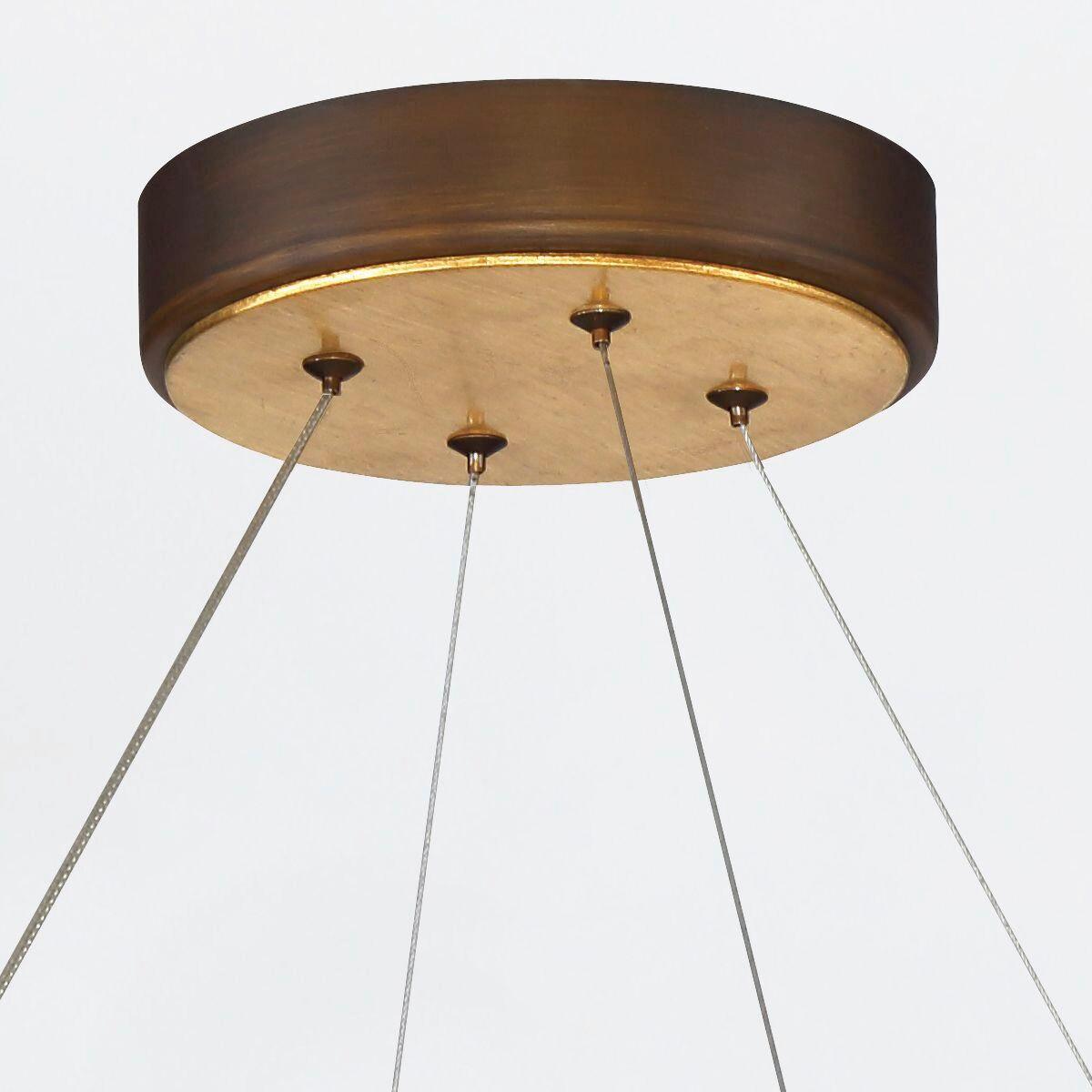 Csillár Qn-Vaughan-P-L-Brz-Gd - többszínű, Design, fém (85/45cm) - Elstead Lighting