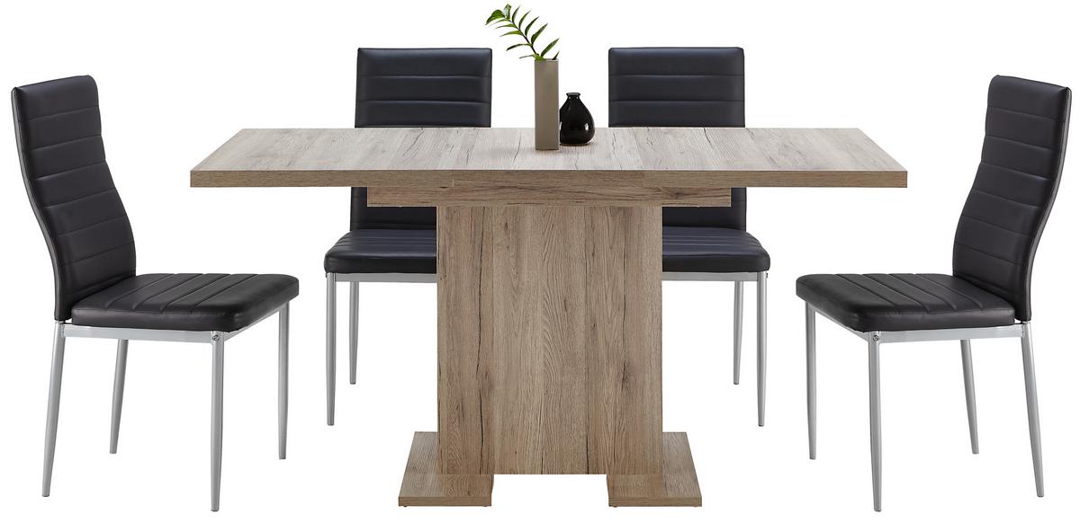 Kihúzható Asztal Klara - tölgyfa, Modern, faalapú anyag (110-150/78/70cm) - Mömax