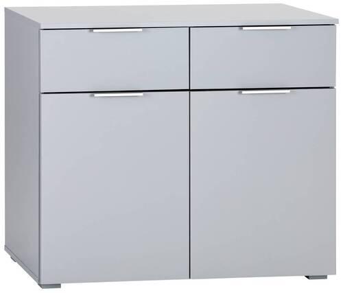 Comodă ALABAMA - gri deschis, Modern, material pe bază de lemn (93/81/42cm)