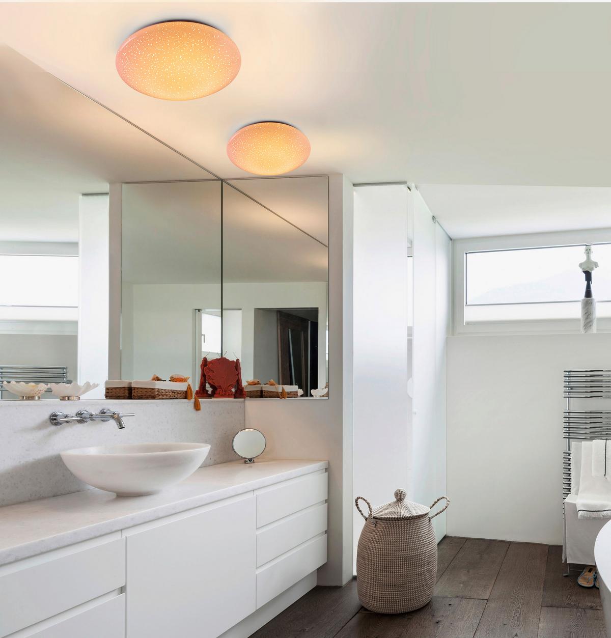 LED-Deckenleuchte Skyler max. 8 Watt - Weiß, Basics, Kunststoff (39/39/12cm)