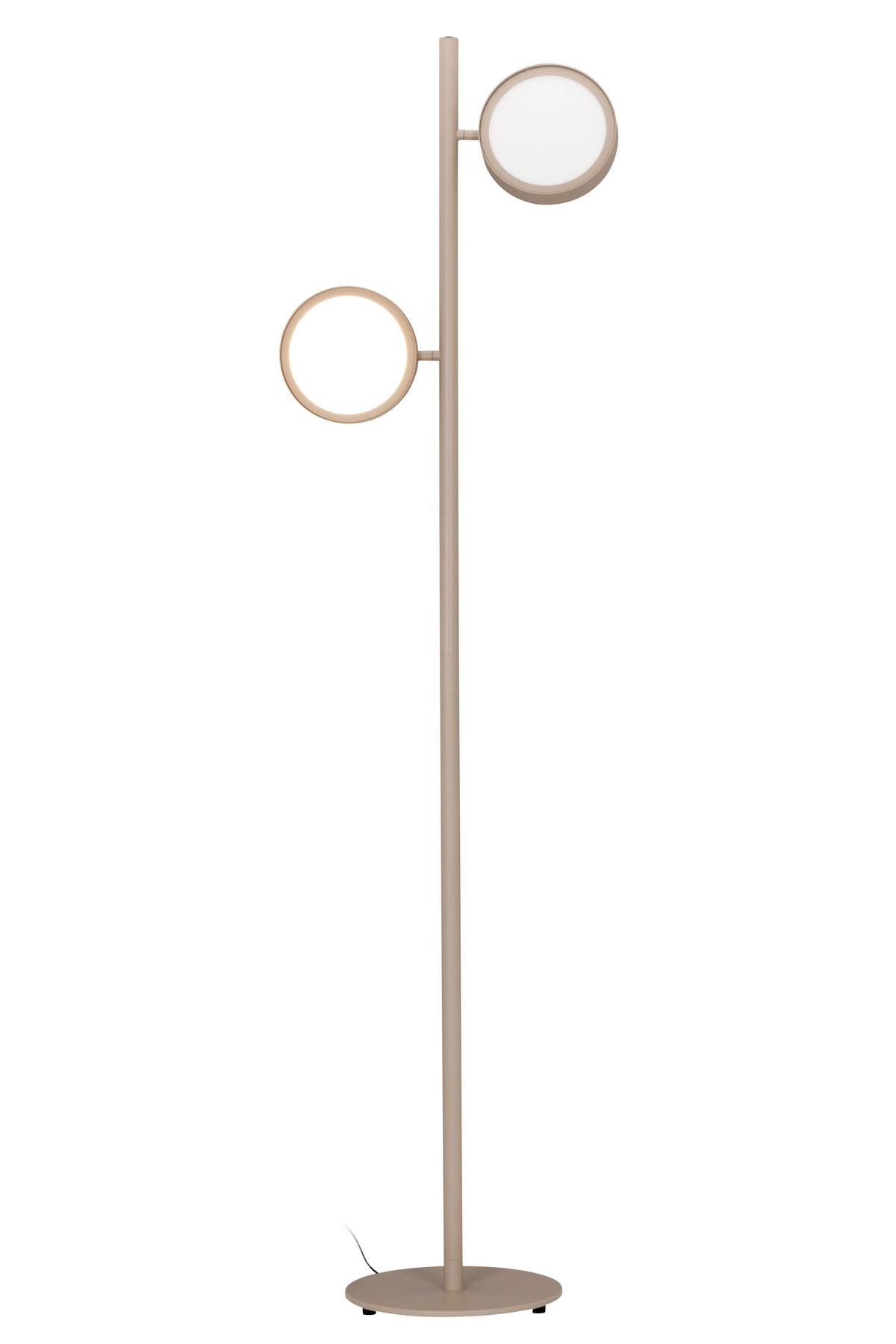 LAMPA STOJĄCA LED BELLEVUE - kolor piaskowy, Design, metal (43/28/162cm) - Dieter Knoll