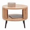 TABLE D'APPOINT MADDI -TREND- - couleur naturelle/noir, LIFESTYLE, métal/bois (50/40/50cm) - Mömax