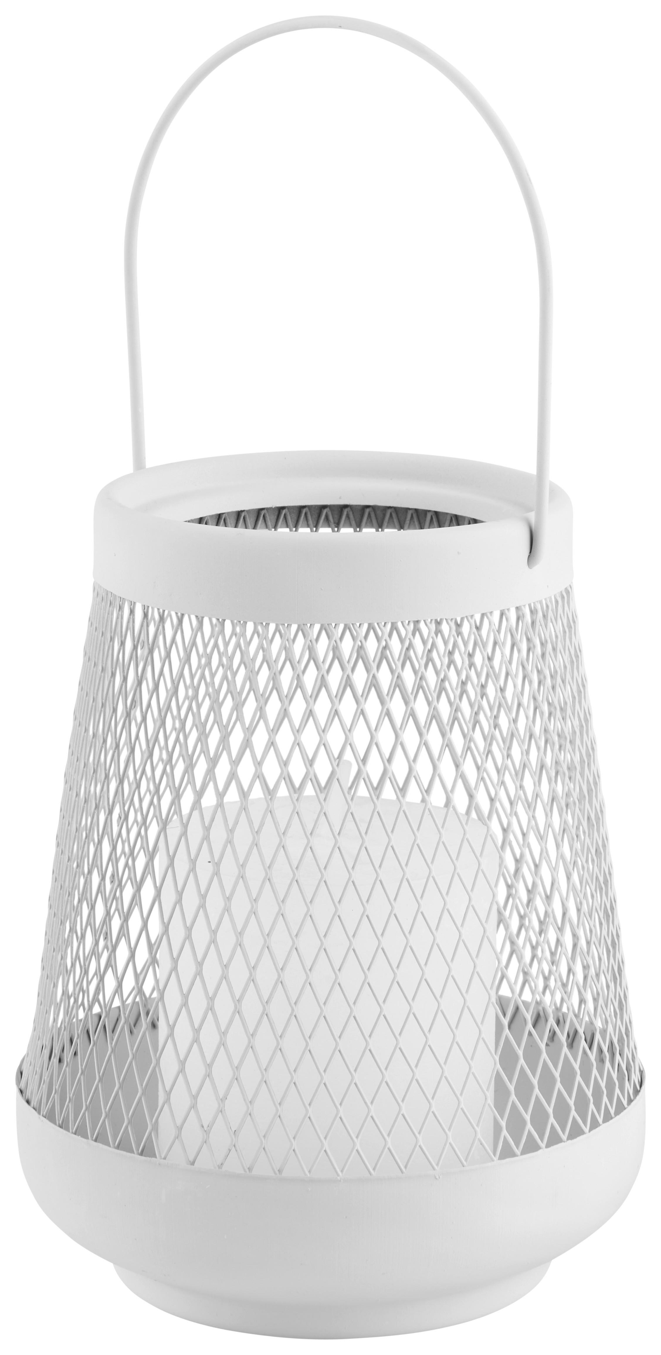 Laterne Theo in Sandfarben Ø ca. 12,5cm - Sandfarben, MODERN, Metall (12,5/16cm) - Modern Living