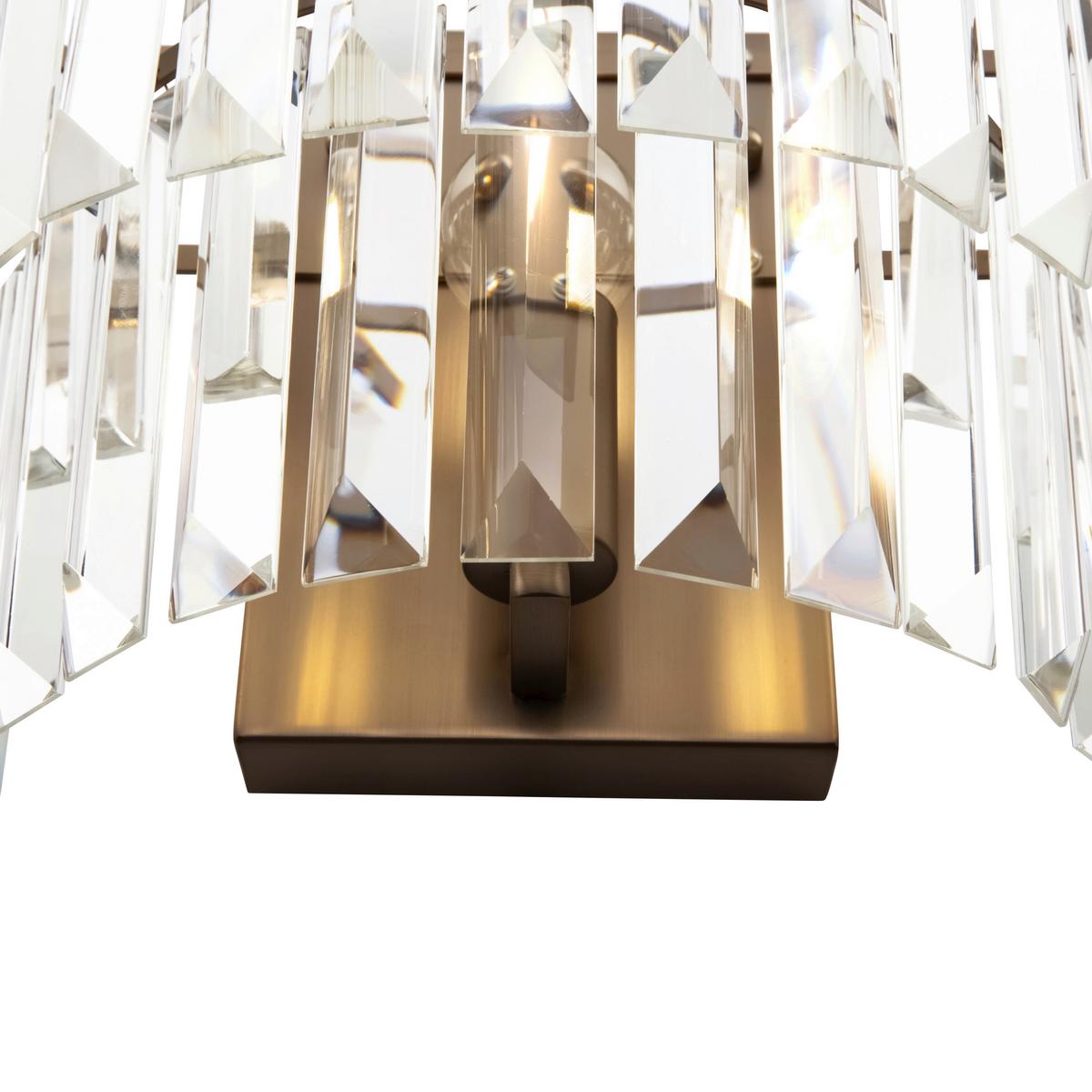 WANDLEUCHTE REVERO - Messingfarben, Basics, Glas/Metall (16,5/24,5/33cm) - MAYTONI