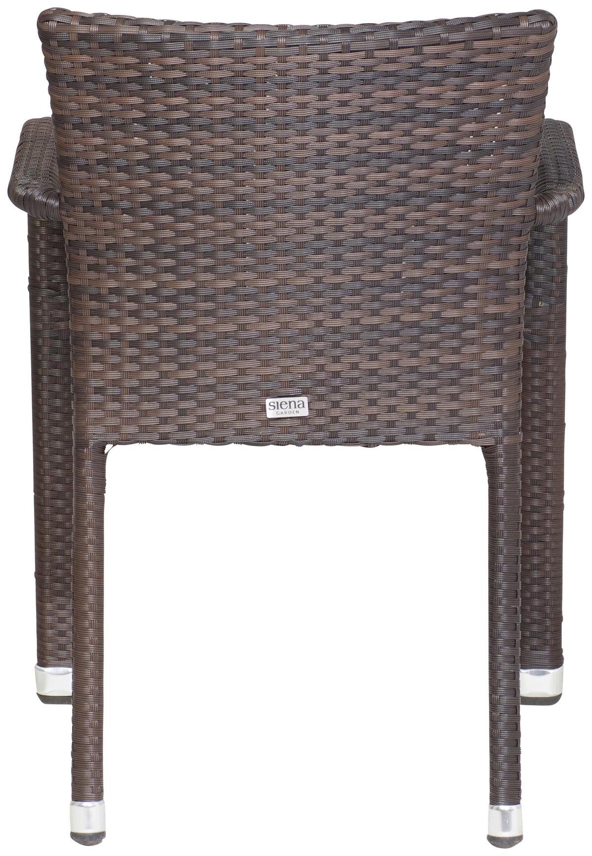 Stapelsessel Braun wetterfest - Braun, MODERN, Kunststoff/Metall (56/83/60cm) - Siena Garden