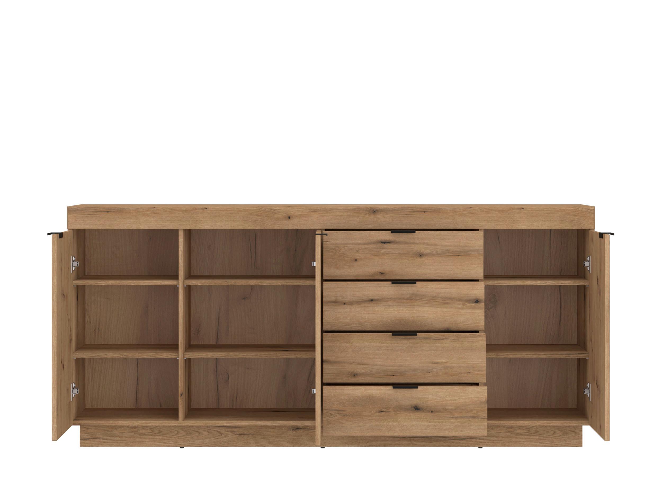 Komoda Delmar - boje hrasta, Trend, drvni materijal/metal (185,9/85,8/39,6cm) - Modern Living
