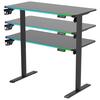GAMINGTAFEL JACK - Zwart, Modern, Houtcomposiet/Kunststof (120/70-115/60cm) - Mömax