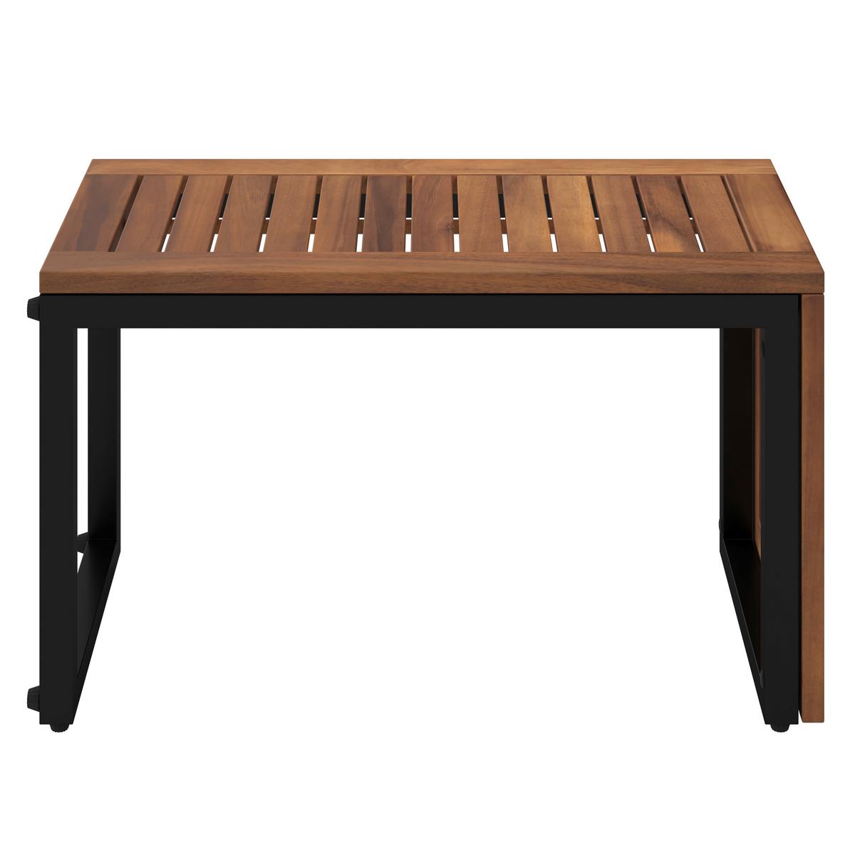 KOMPLET MEBLI TARASOWYCH SALERNO - szary, Design, metal/drewno (175/253cm) - Ambia Garden