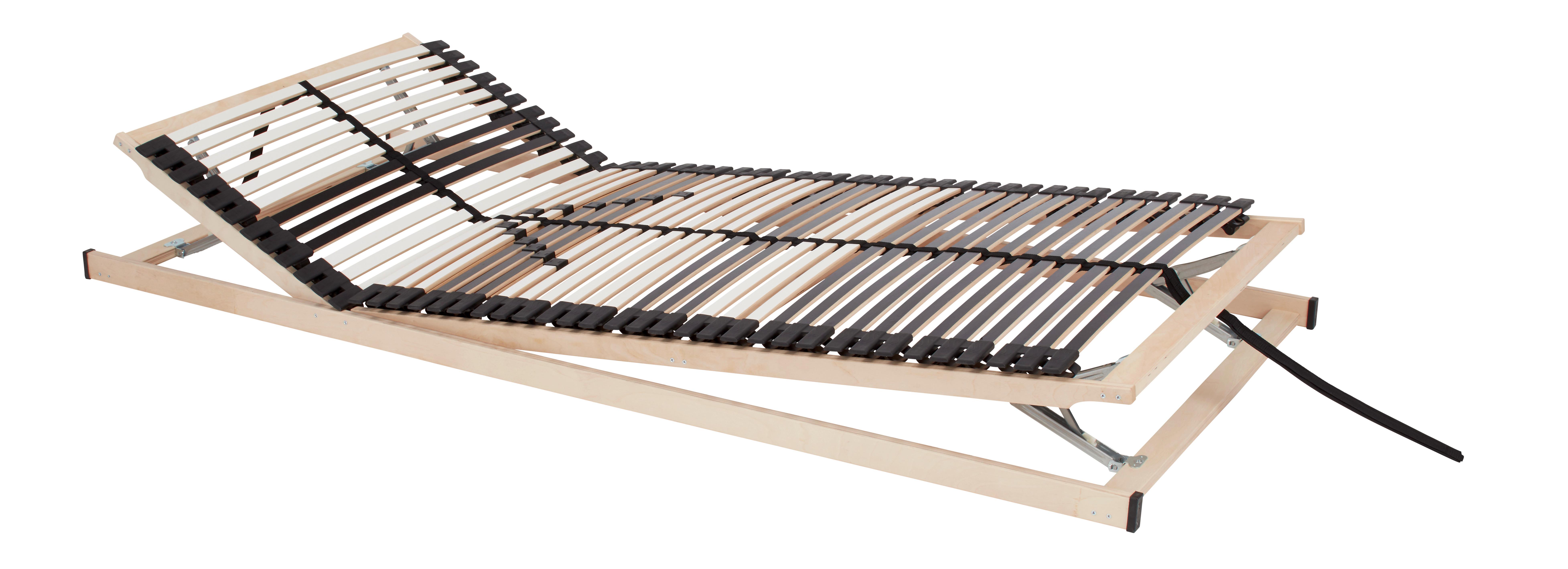 Lattenrost Superplus 42 KF ca. 90x200cm - Schwarz/Weiß, Holz (90/200cm) - Nadana