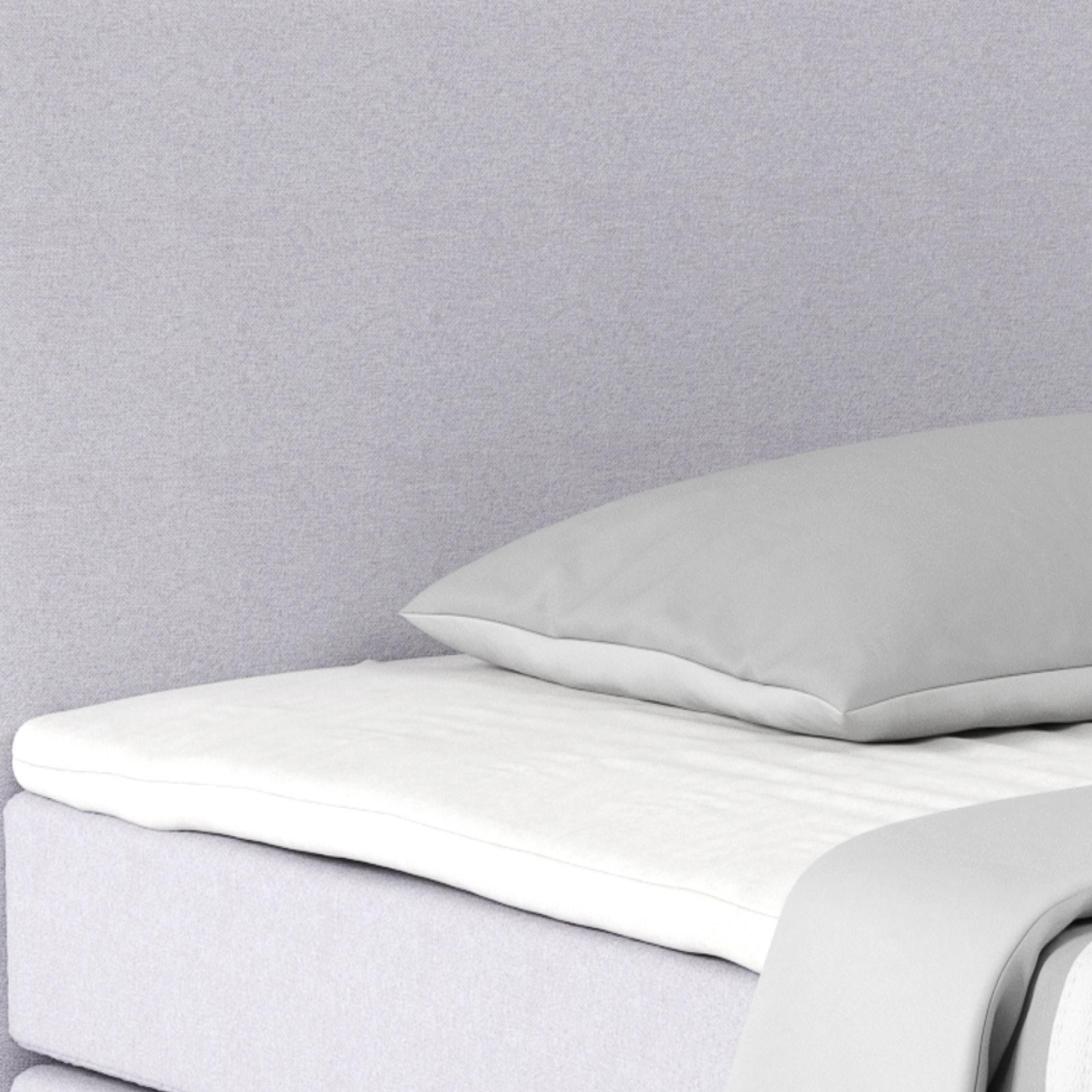 Boxspring Krevet Nero - sivo-bijela/svijetlo siva, Konvencionalno, tekstil/metal (140/200cm) - Best Price