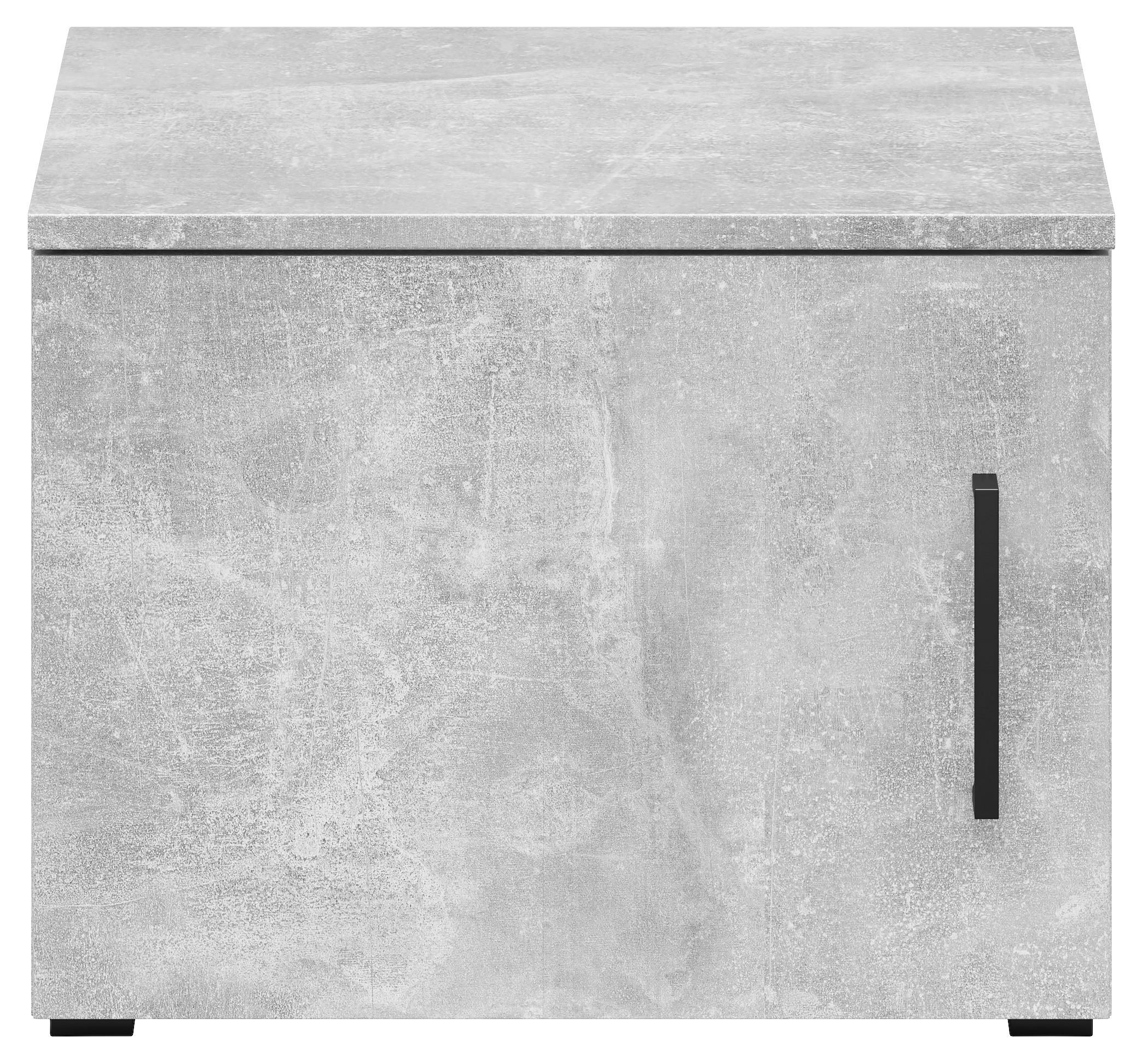 Aufsatzschrank Multistauraum Grau - Schwarz/Grau, MODERN, Holzwerkstoff/Kunststoff (45/35/40cm) - Mömax
