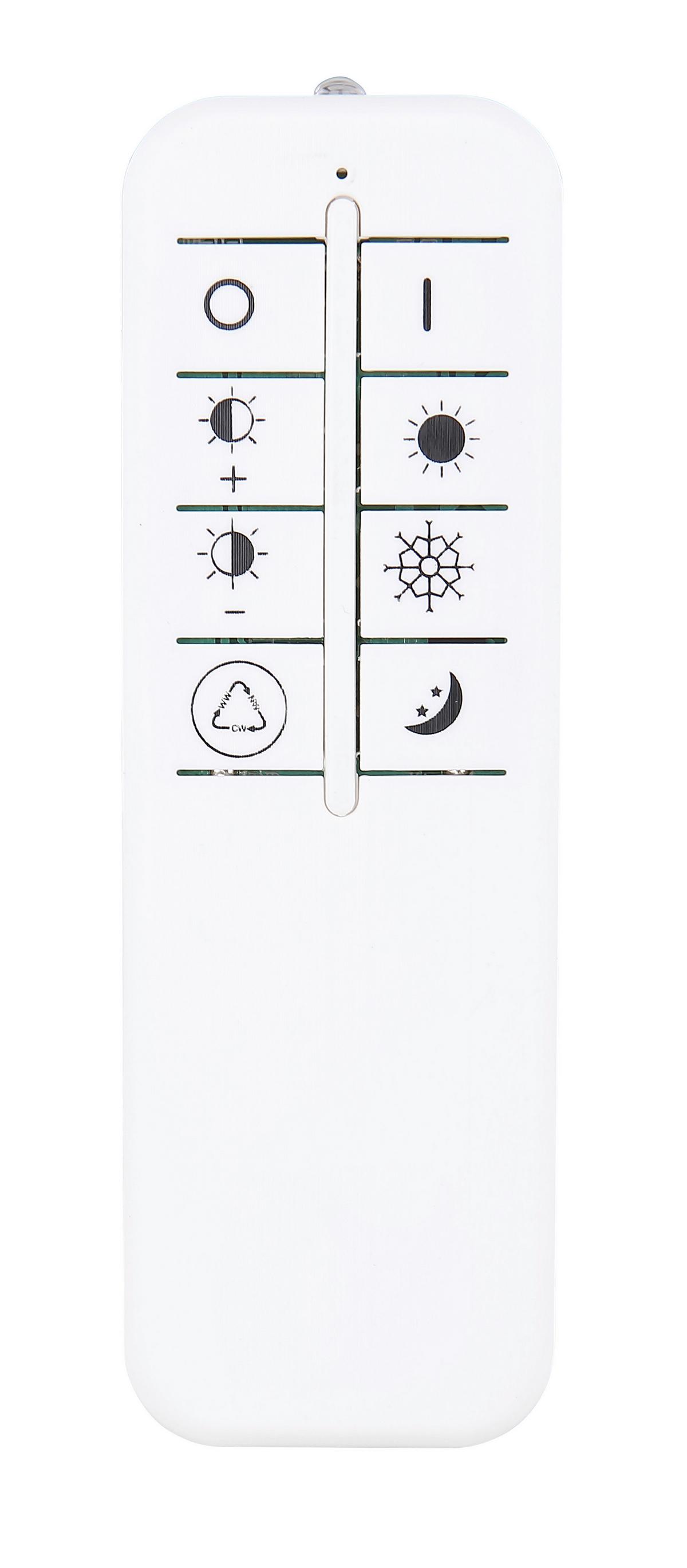 LED-Deckenleuchte Valeria in Opal/Weiß max. 40 Watt - Klar/Opal, Design, Kunststoff/Metall (46,6/46,6/7,4cm) - Globo