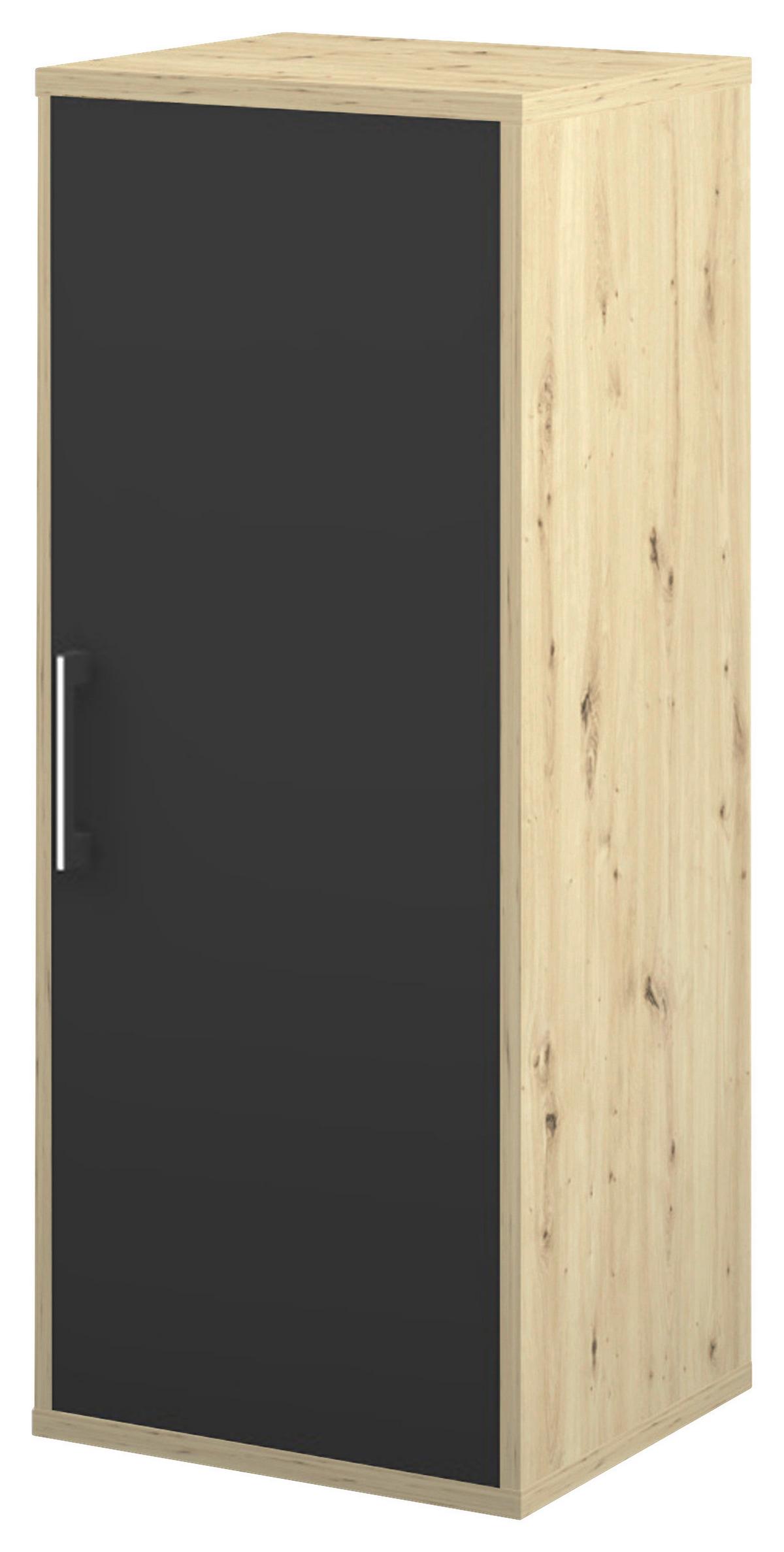 Tür Big Profi Office Anthrazit - Anthrazit/Alufarben, Modern, Holzwerkstoff/Metall (38/104/2cm) - Mömax