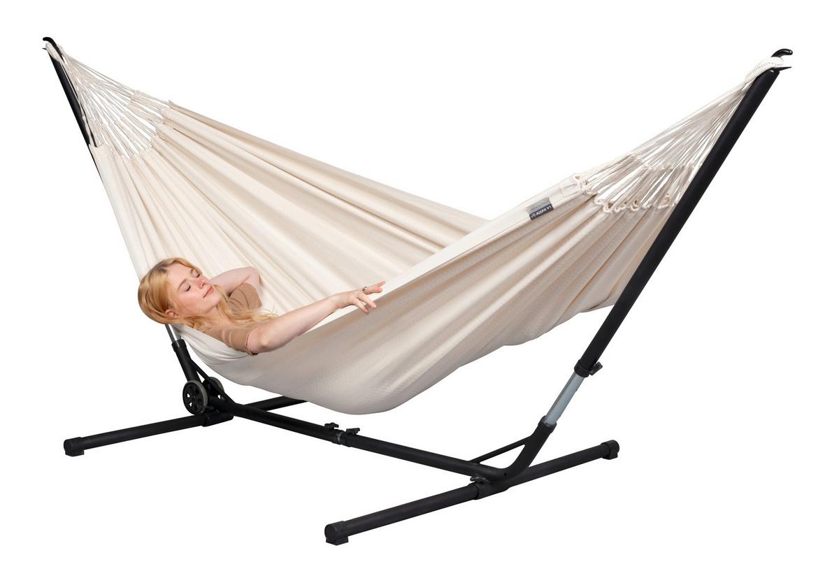 Hängemattengestell Stand Single Kingsize Hammocks - Anthrazit, KONVENTIONELL, Metall (275-375/120/95-130cm) - La Siesta
