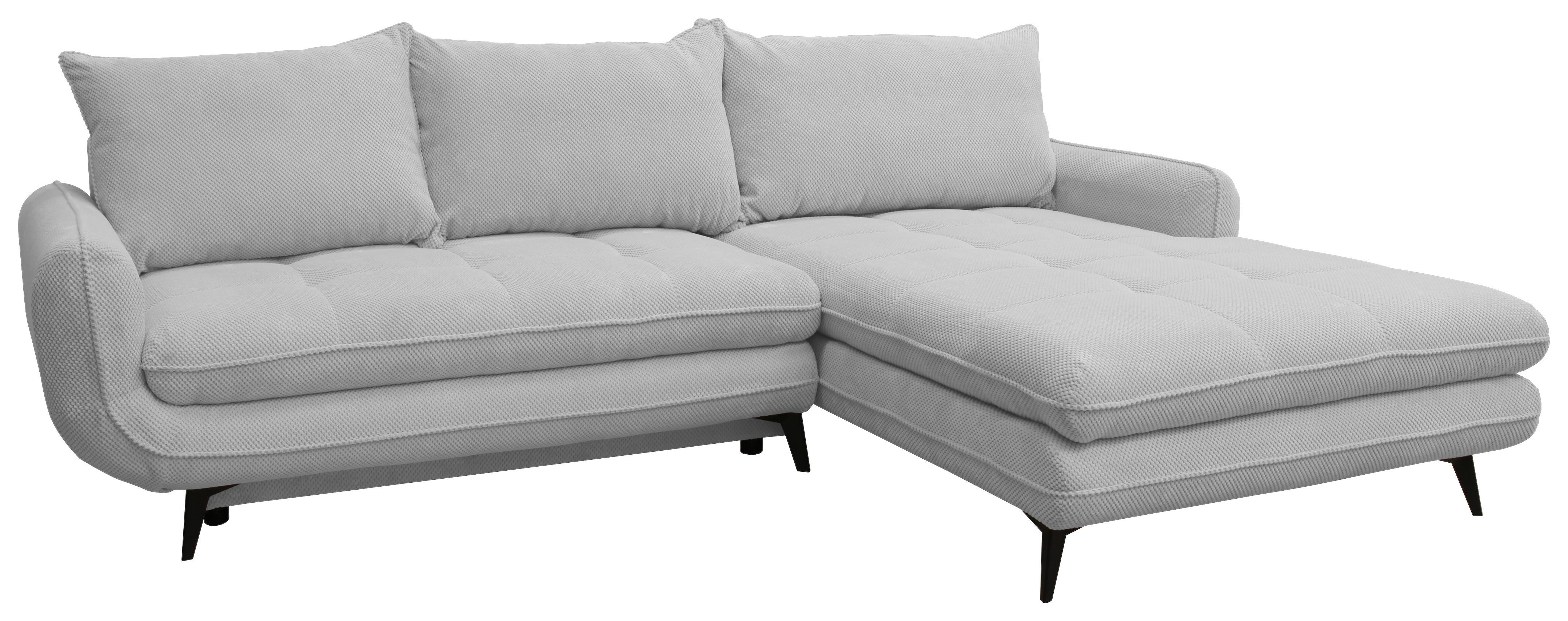 Kutna Garnitura Wave - svijetlo siva/crna, Moderno, drvo/metal (266/189cm) - Modern Living