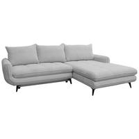 Kutna Garnitura Wave - svijetlo siva/crna, Moderno, drvo/metal (266/189cm) - Modern Living
