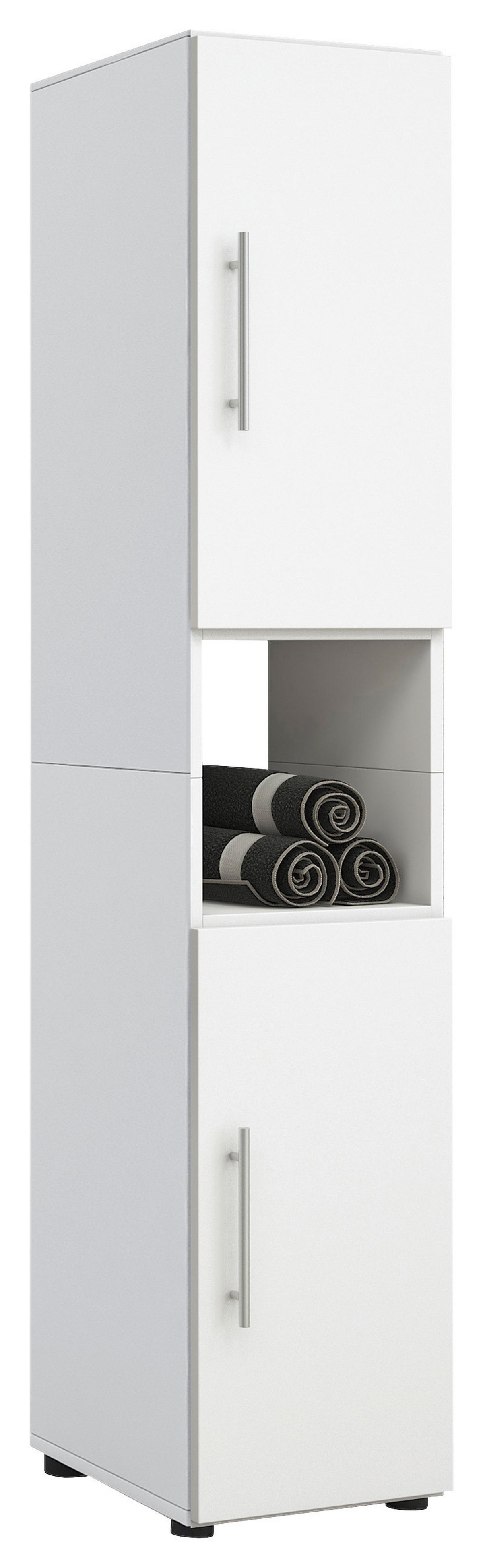 Badezimmer Flandu 4-tlg. ca. 120 cm Weiß - Weiß, KONVENTIONELL, Holzwerkstoff (120cm) - MID.YOU