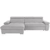 Kutna Garnitura Perry - srebrne boje, Design, tekstil/drvo (183/292cm) - Modern Living