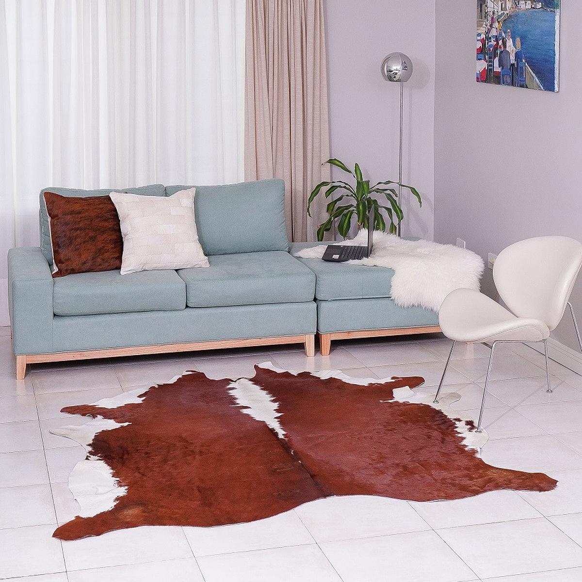 FUTRO BYDLĘCE CORDOBA - brązowy, Natur, futro (165/235cm) - Linea Natura