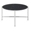COUCHTISCH CHRIS - Chromfarben/Schwarz, Design, Keramik/Metall (80/80/43cm) - Mömax
