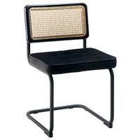 KRZESŁO MAXIM -TREND- - kolor naturalny/czarny, Modern, metal/drewno (51/82/55cm) - Mömax