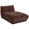 Modul Sofa Giselle Ottomane Braun - Braun, Trend, Textil (105/80/185cm) - Livetastic