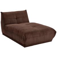 Modul Sofa Giselle Ottomane Braun - Braun, Trend, Textil (105/80/185cm) - Livetastic