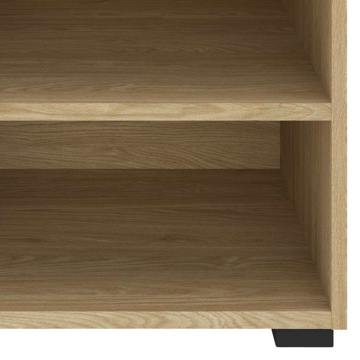 Regal Unit-Elements Midi - boje hrasta/crna, Moderno, drvni materijal (45,6/67,2/40cm) - Based