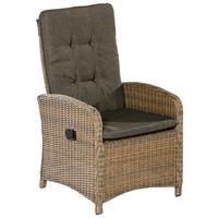 Gartensessel 2er-Set Atrani Beige Kunststoffgeflecht - Beige/Braun, KONVENTIONELL, Kunststoff/Textil (63/65/108cm) - Gardenson