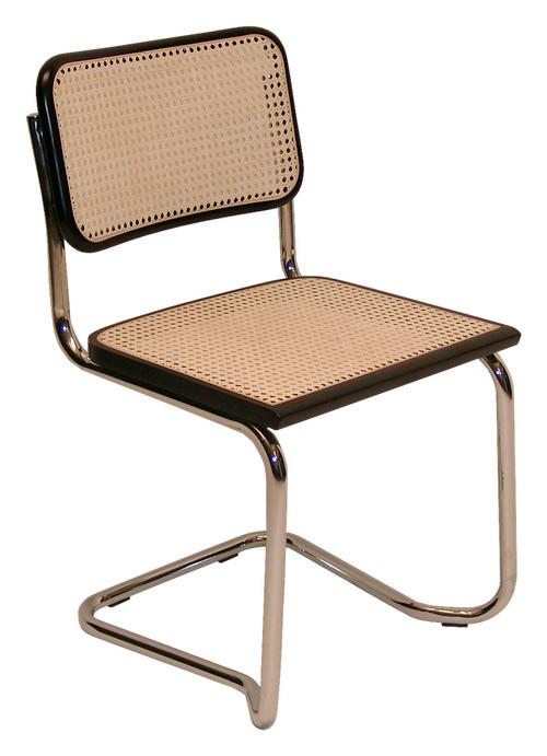 KRZESŁO NA PŁOZIE SKAGEN - kolor naturalny/czarny, Konventionell, metal/drewno (52/81/59cm) - Livetastic