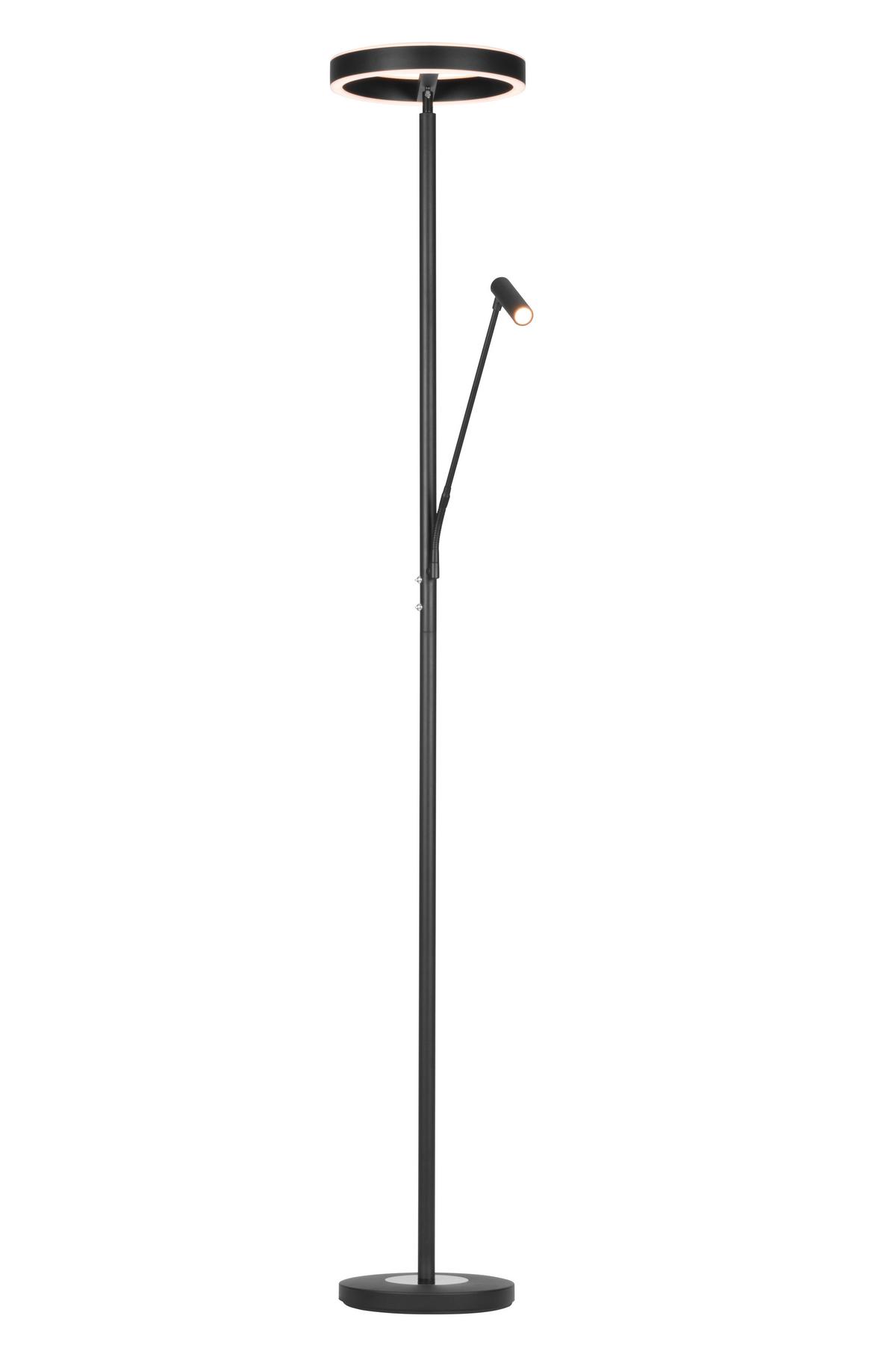 LAMPA LED OŚWIETLAJĄCA SUFIT WORTHING *SBN* - czarny/biały, Design, tworzywo sztuczne/metal (28/180cm) - Novel