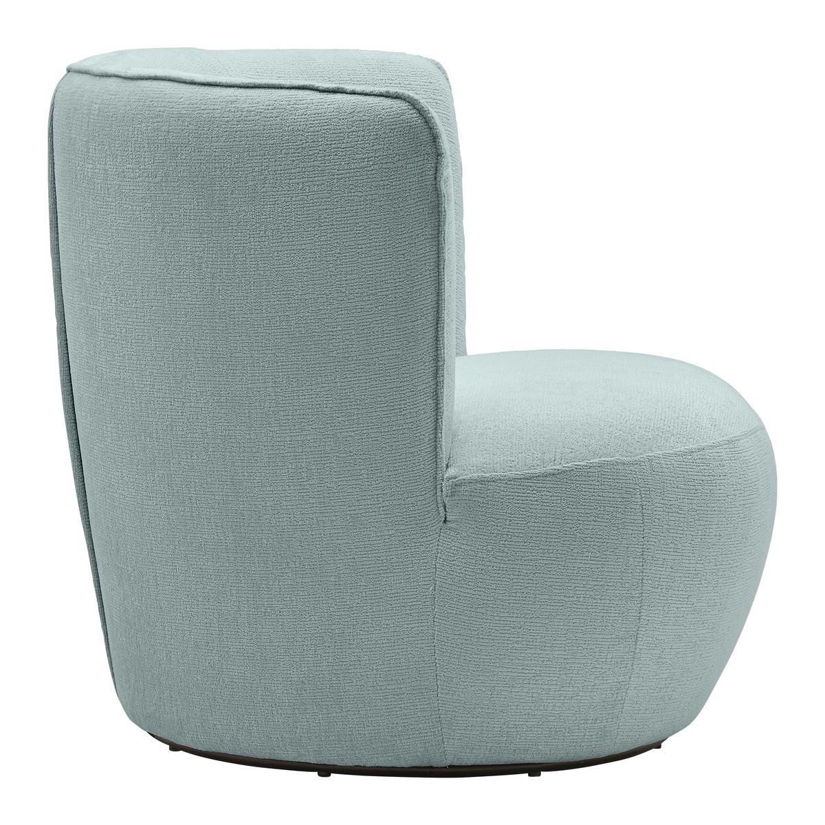 Sessel Jasima Hellblau drehbar - Schwarz/Hellblau, MODERN, Textil/Metall (77/81/85cm) - Premium Living