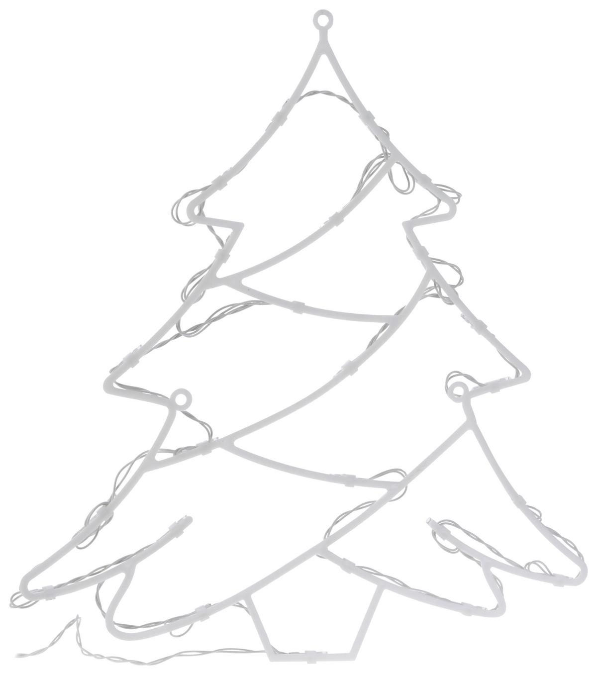 Led Karácsonyi Figura Christmas - fehér, Konventionell, műanyag