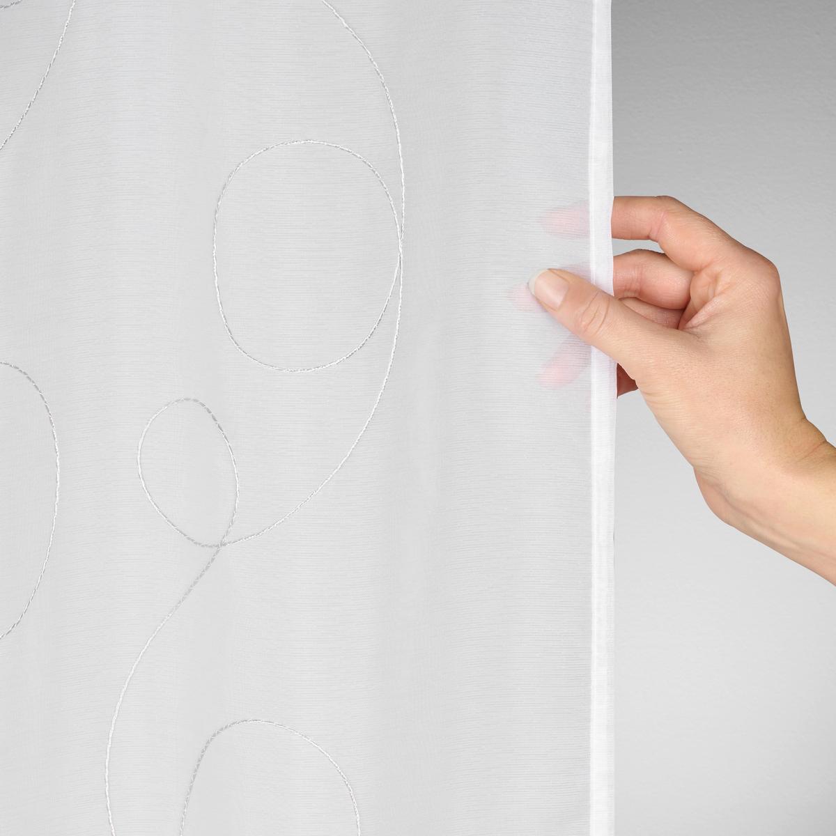 Gotova Zavjesa Marion - bijela/antracit, Moderno, tekstil (140/145cm) - Mömax