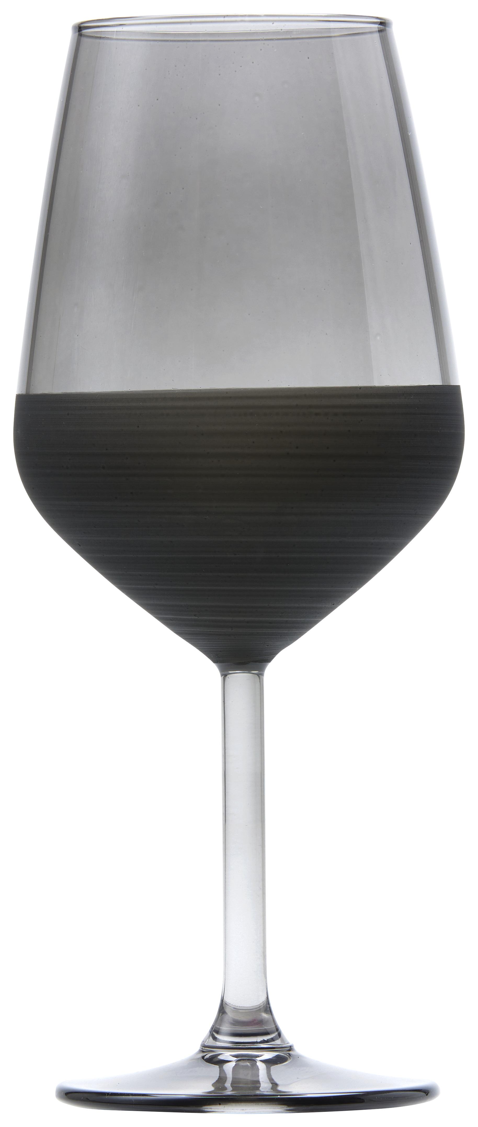 Weinglas Black ca. 490ml - Schwarz, Modern, Glas (6,4/22cm) - Premium Living