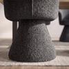 ARMLEHNSTUHL MAYLEA - Grau, MODERN, Holz/Textil (61/60,5/81cm) - Bessagi Home