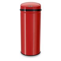 Coș gunoi Sensor cca. 42 l - roșu/negru, Basics, plastic/metal (31/31/79,5cm) - Echtwerk