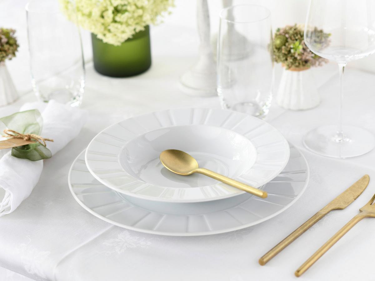 Jedilni Servis Barcelona, 12-Delni - bela, Basics, keramika - Creatable