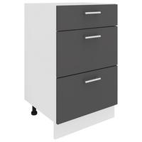 Kuhinjska Spodnja Omarica Esilo, Bela - bela/barve aluminija, Konvencionalno, kovina/leseni material (50/82/46cm) - MID.YOU