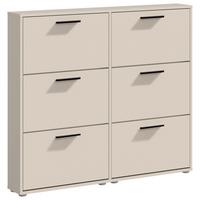 SZAFKA UCHYLNA NA BUTY SAM - czarny/kaszmir, Design, materiał drewnopochodny/tworzywo sztuczne (116/103/17cm) - Carryhome