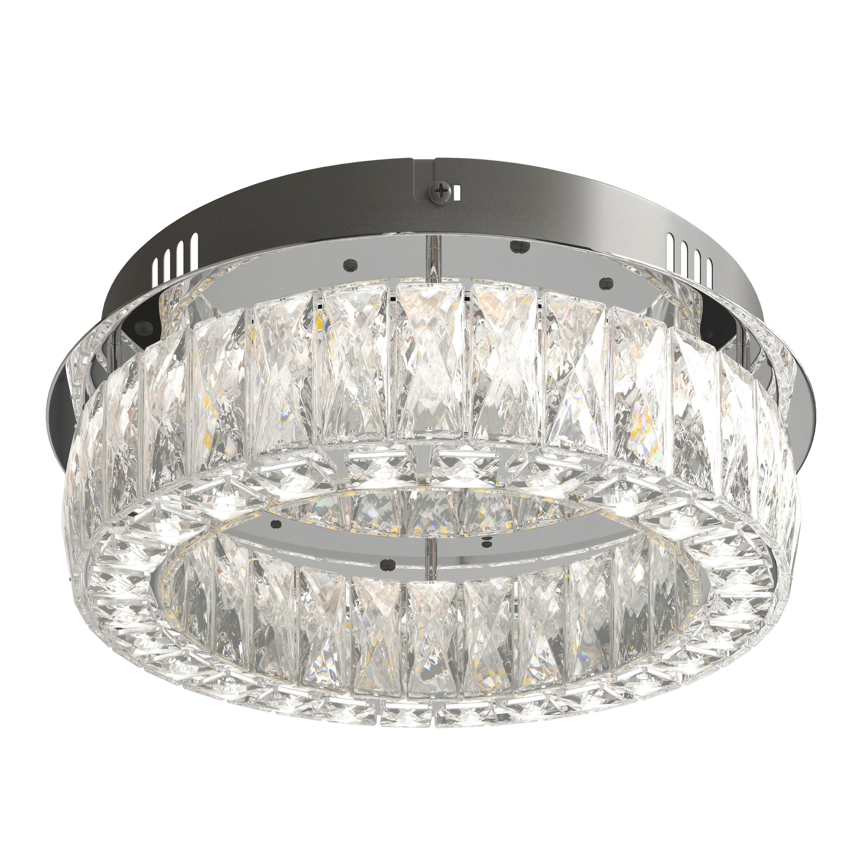 LAMPA SUFITOWA LED ABERDEEN *SBN* - przezroczysty, Konventionell, metal/szkło (40/14cm) - Novel