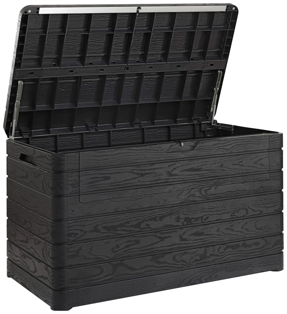 Kissenbox Dolomiti Anthrazit Kunststoff - Anthrazit, Basics, Kunststoff (146/85/82cm) - Mömax