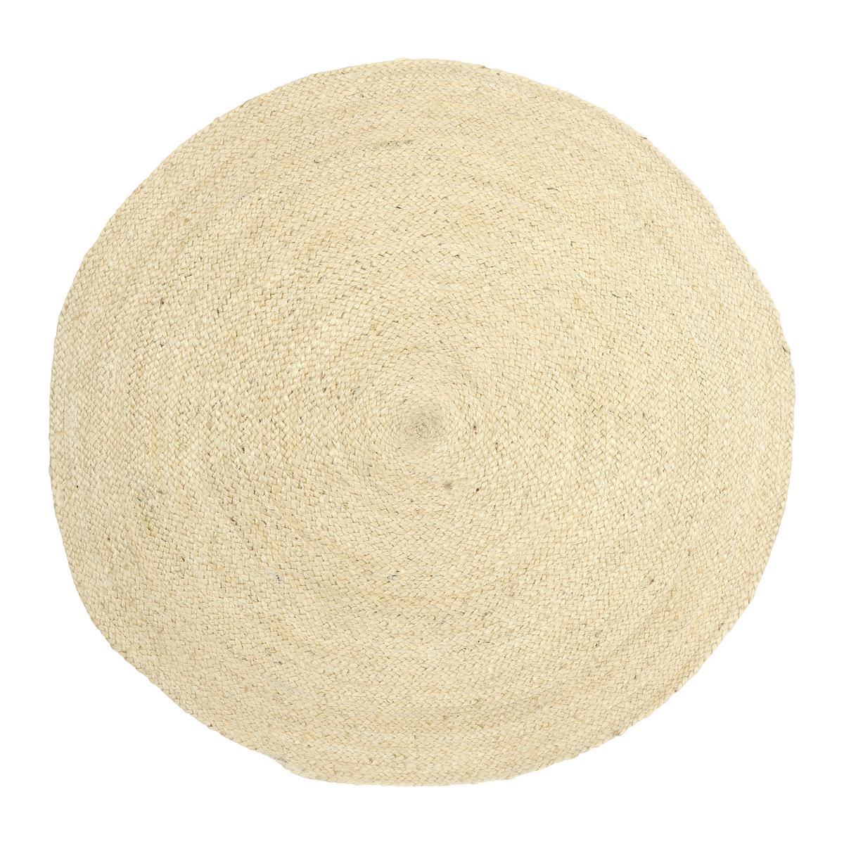 Flachwebeteppich Mandi in Naturfarben Ø ca. 110cm - Naturfarben, MODERN, Textil (110cm) - Modern Living