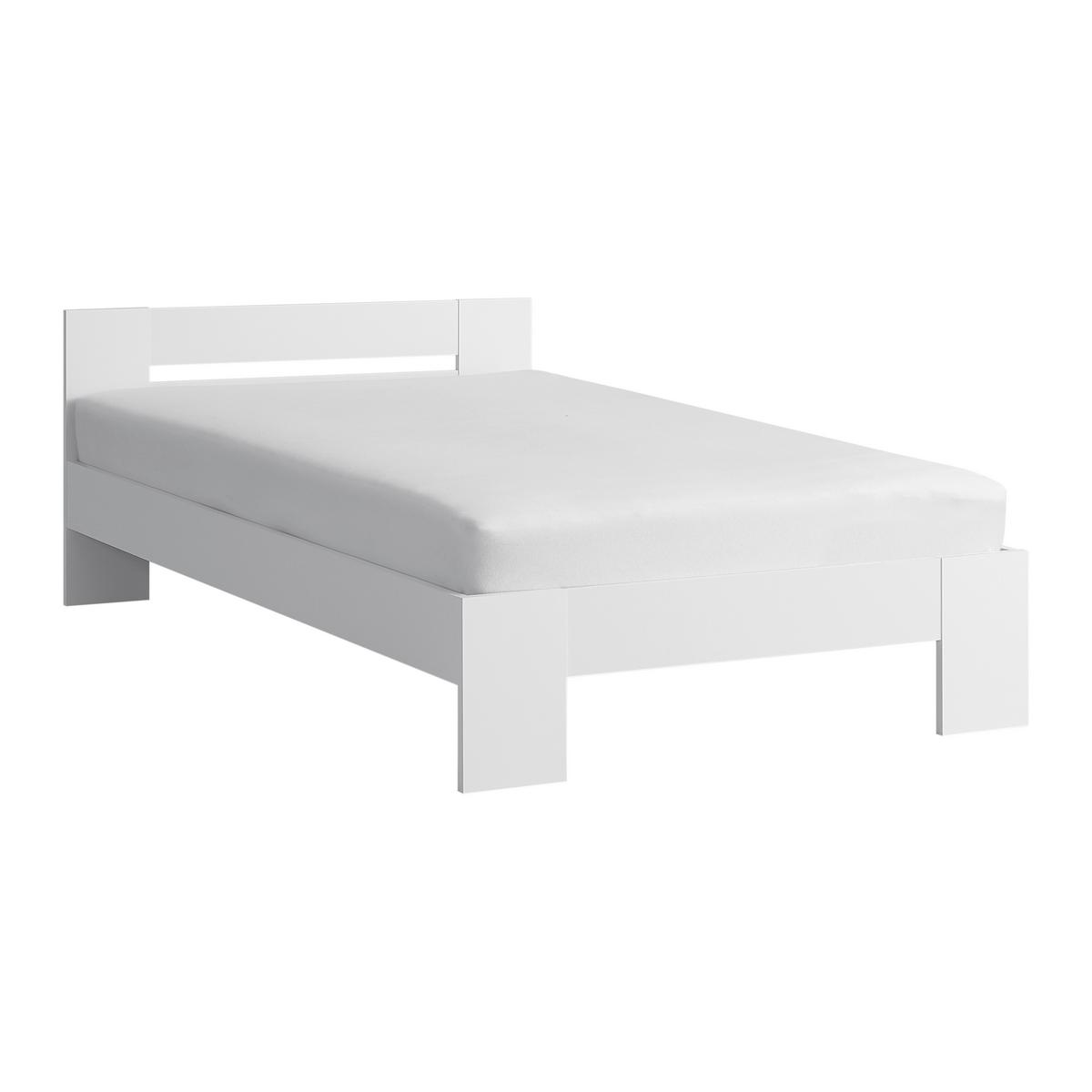 Bett Madrid Weiß ca. 120x200cm - Weiß, MODERN, Holz (120/200cm) - Mömax