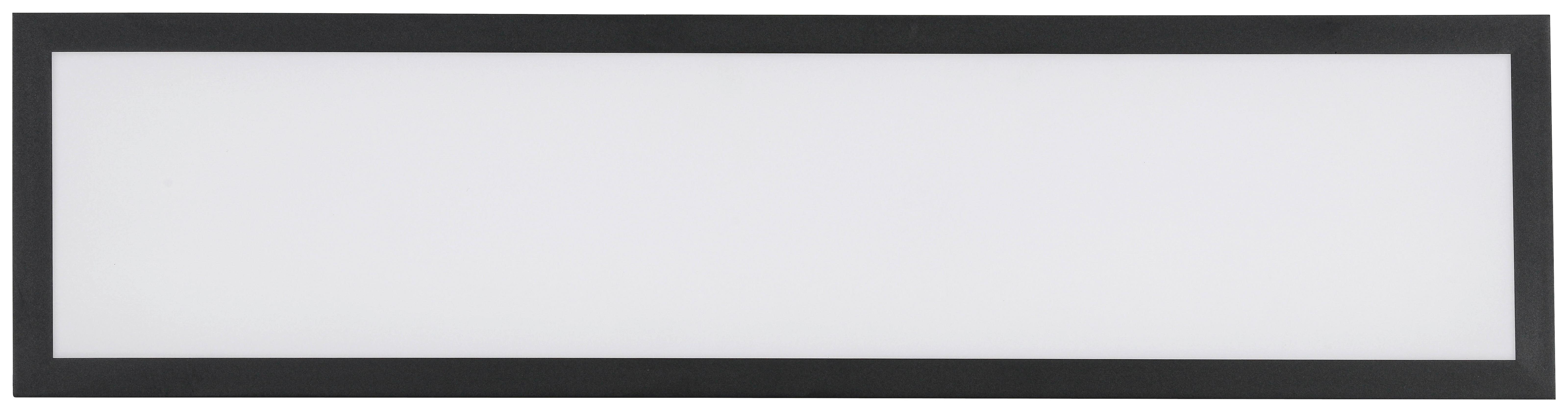 LED-TAKLAMPA JUO - vit/svart, Modern, metall/plast (80/20/6,5cm) - Mömax