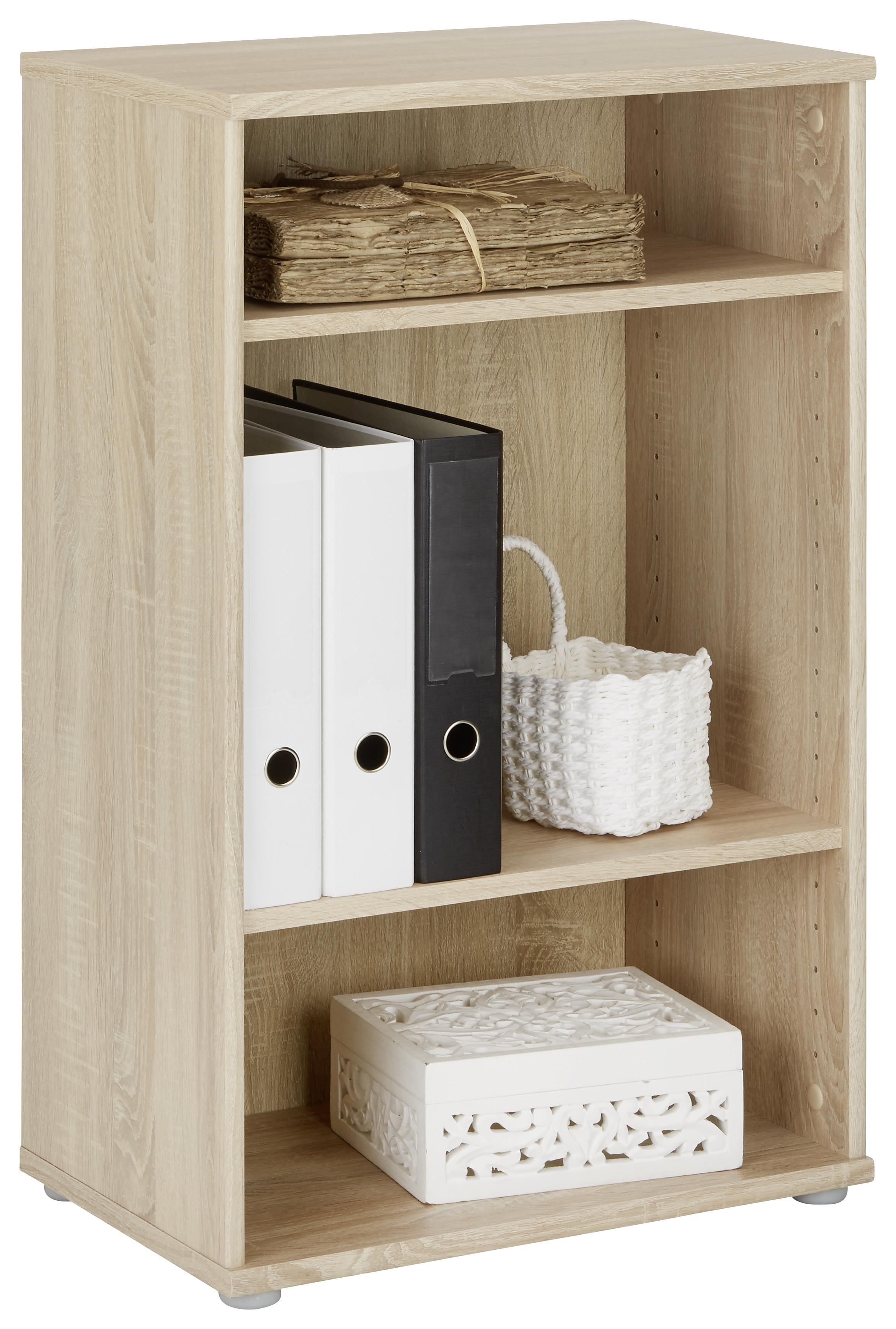Regal Sonoma Eiche - Grau/Sonoma Eiche, MODERN, Holzwerkstoff/Kunststoff (54/85/34cm) - Modern Living