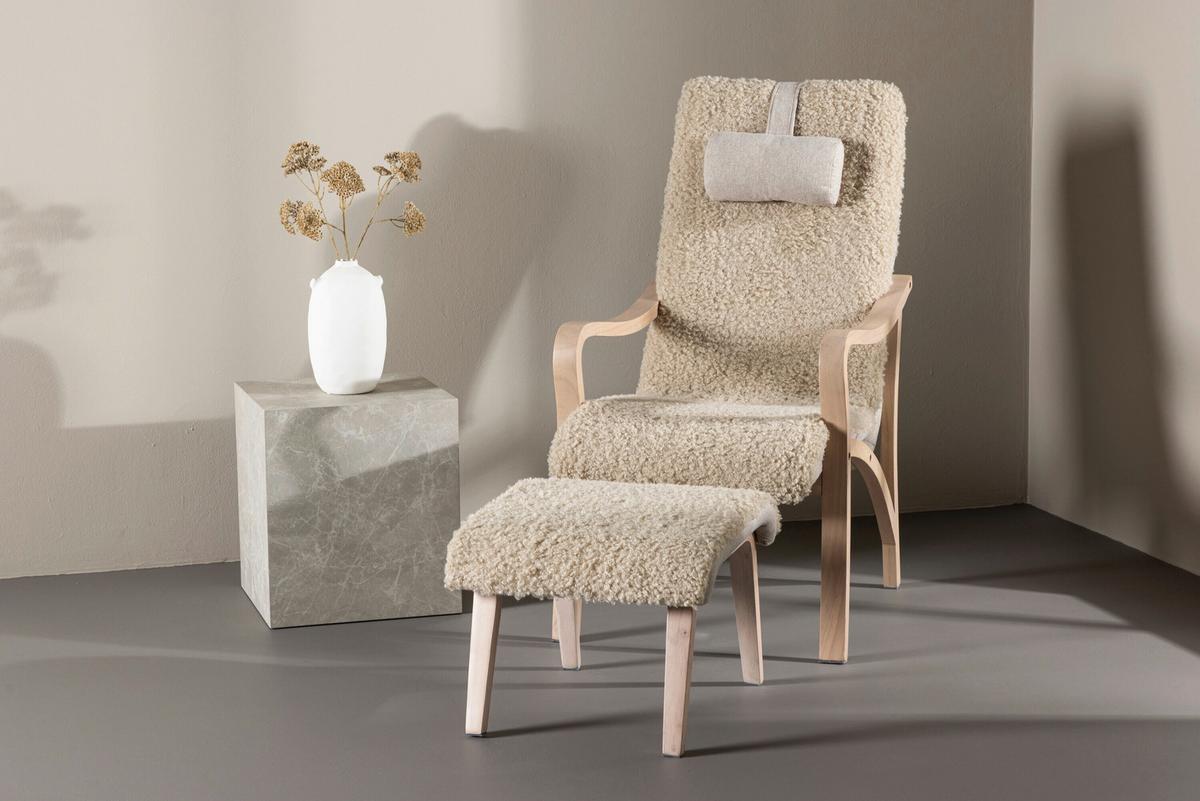 Armlehnstuhl Faro Beige - Eichefarben/Beige, MODERN, Holz/Textil (60/107/89cm) - Livetastic